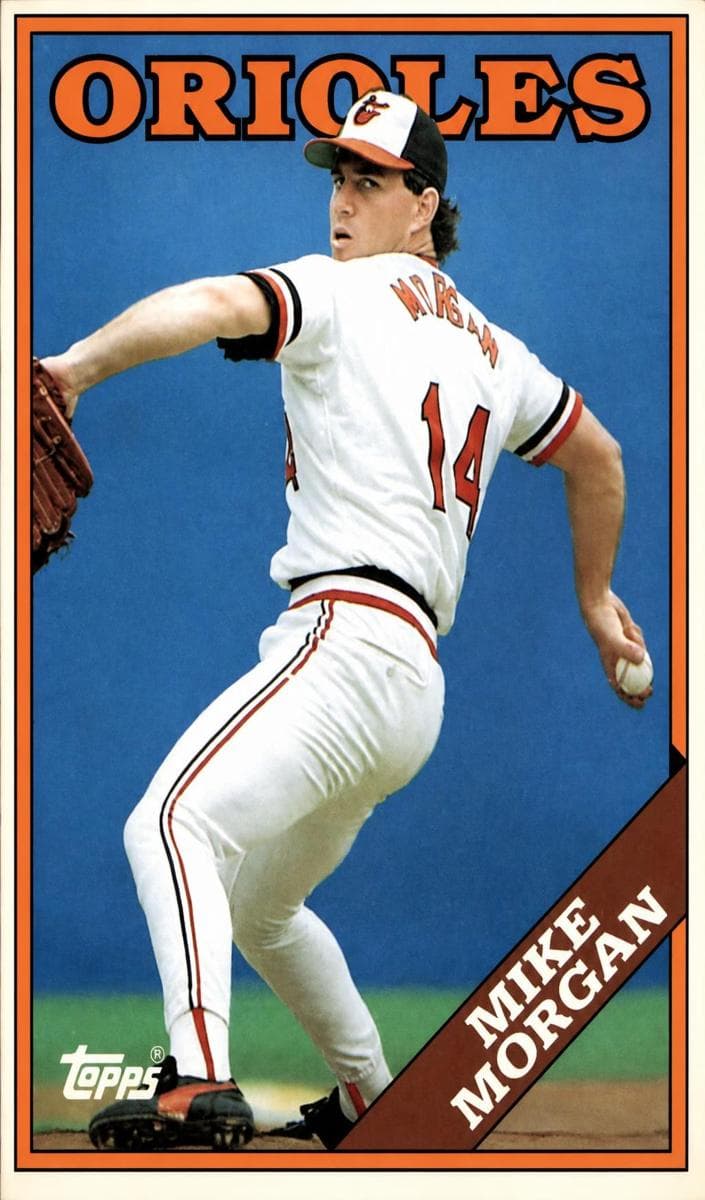 Mike Morgan 1988 topps
