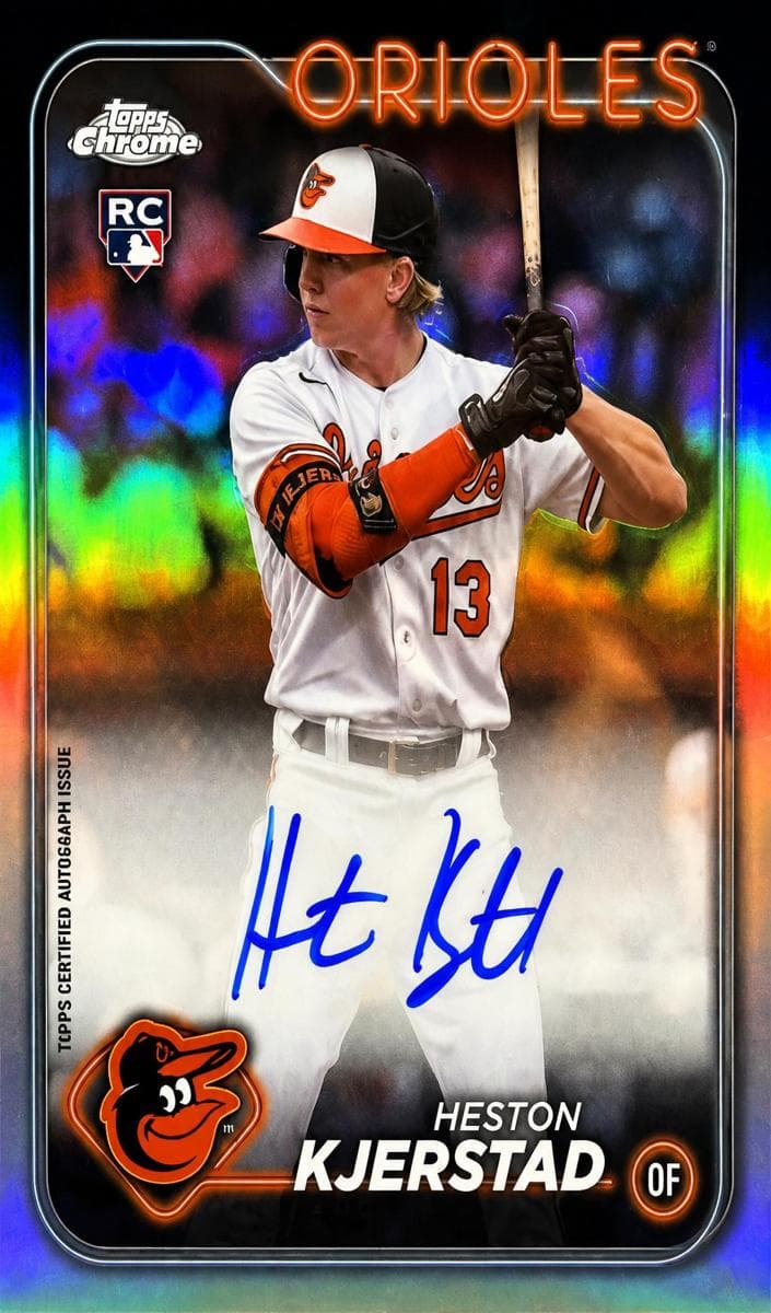 Heston Kjerstad 2024 topps Topps Chrome