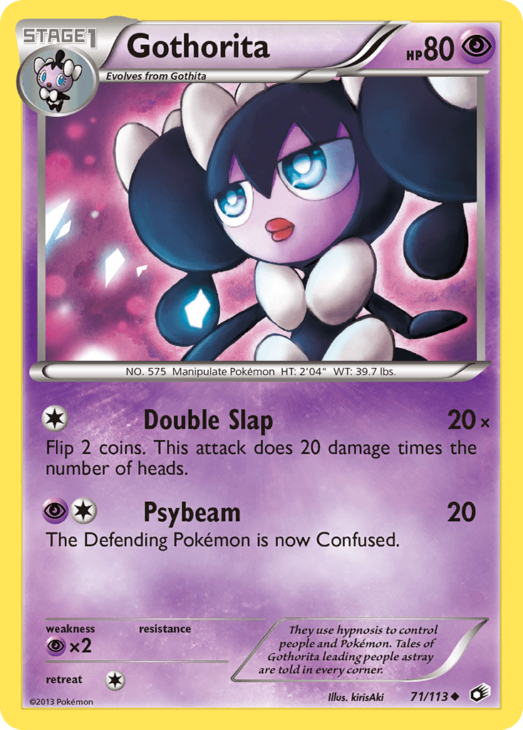 Gothorita 2013 Pokemon Legendary Treasures