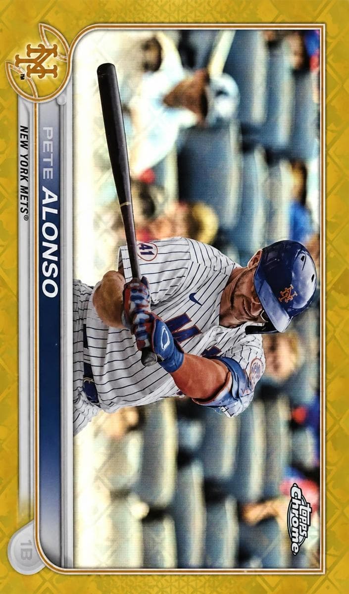 Pete Alonso 2022 topps Topps Chrome Logofractor Edition