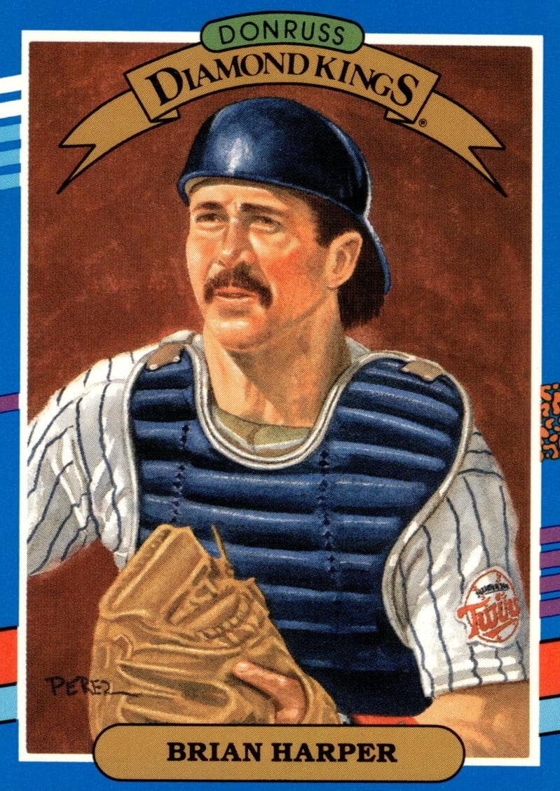 Brian Harper 1991 panini Donruss