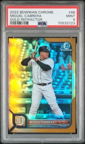 Miguel Cabrera 2022 bowman Bowman Chrome