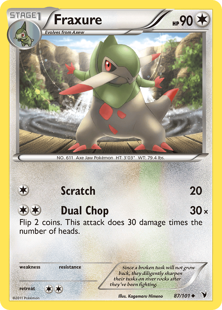 Fraxure 2011 Pokemon Noble Victories