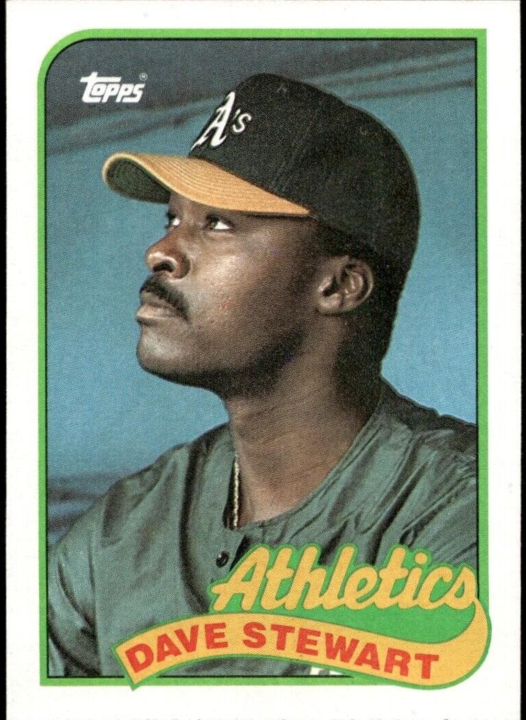 Dave Stewart 1989 topps Topps