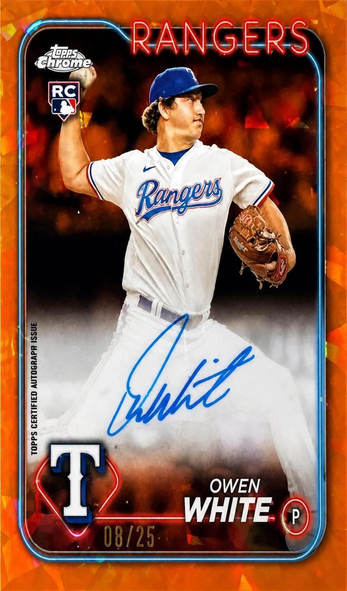 Owen White 2024 topps Topps Chrome Sapphire Edition