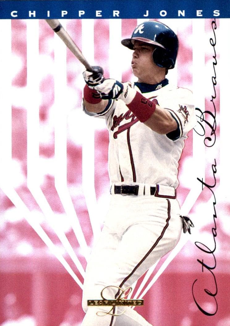 Chipper Jones 1995 leaf Leaf Limited