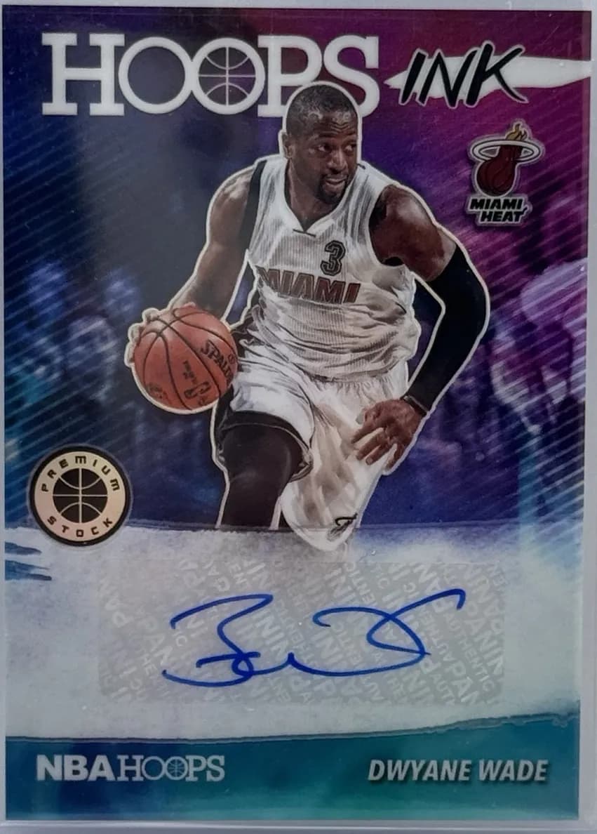 Dwyane Wade 2019 panini Hoops Premium Stock