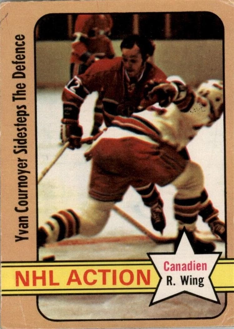 Yvan Cournoyer 1972 topps O-Pee-Chee