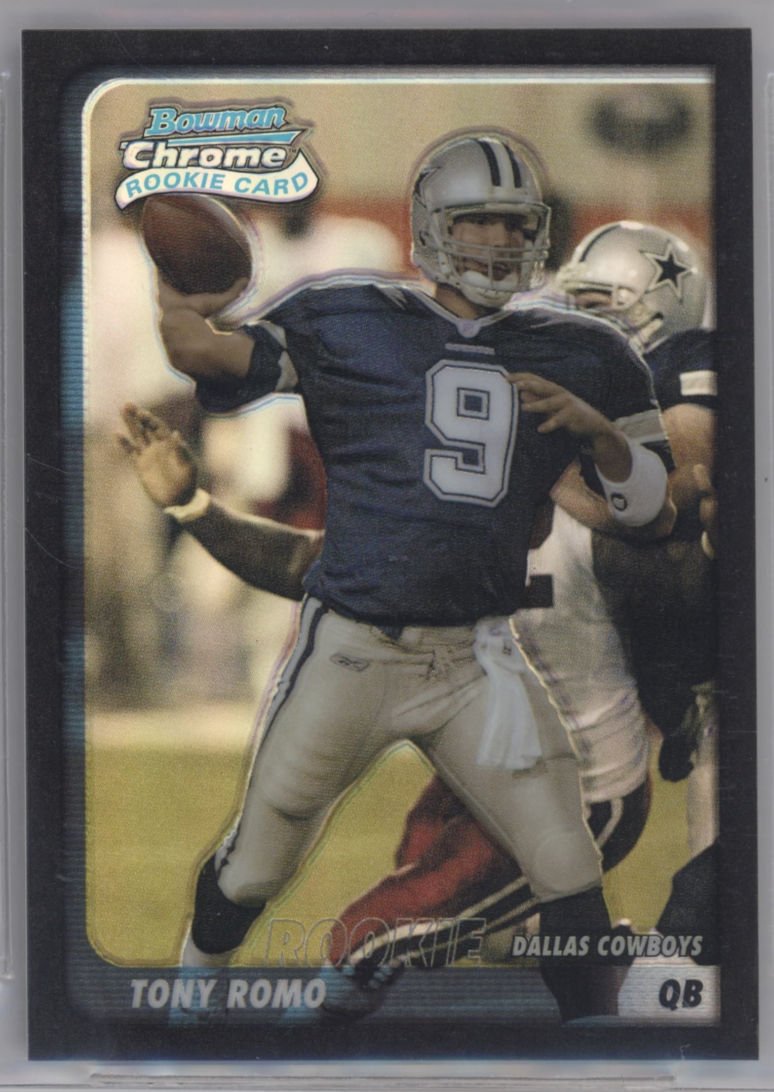 Tony Romo trading card