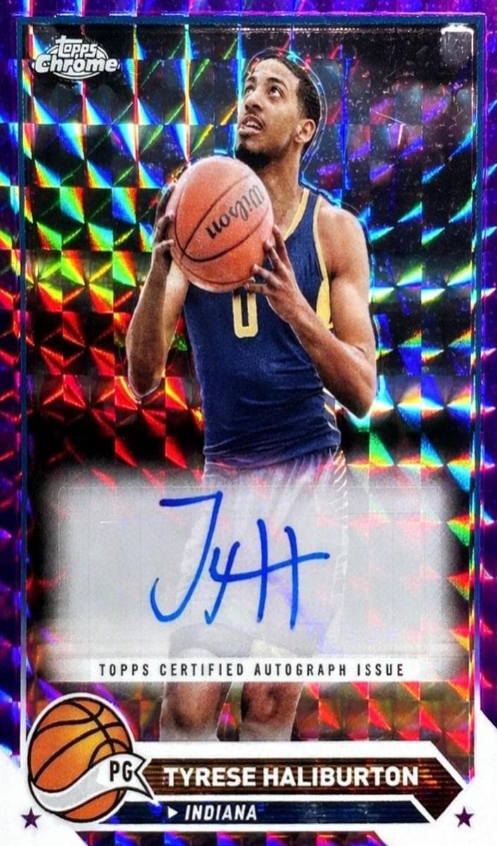 Tyrese Haliburton 2023 topps Topps Chrome