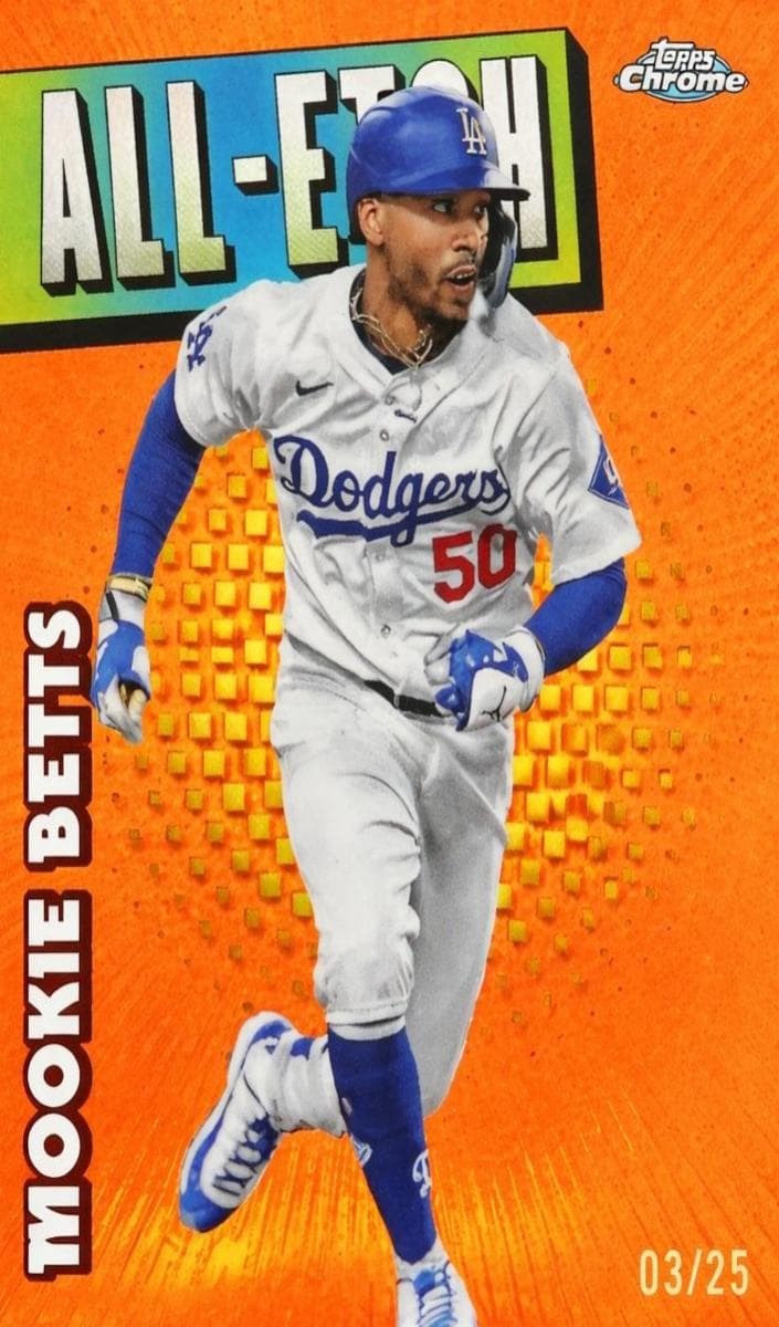 Mookie Betts 2025 topps Topps Chrome