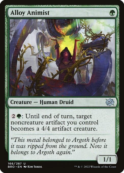 Alloy Animist 2022 Magic: The Gathering Brother's War