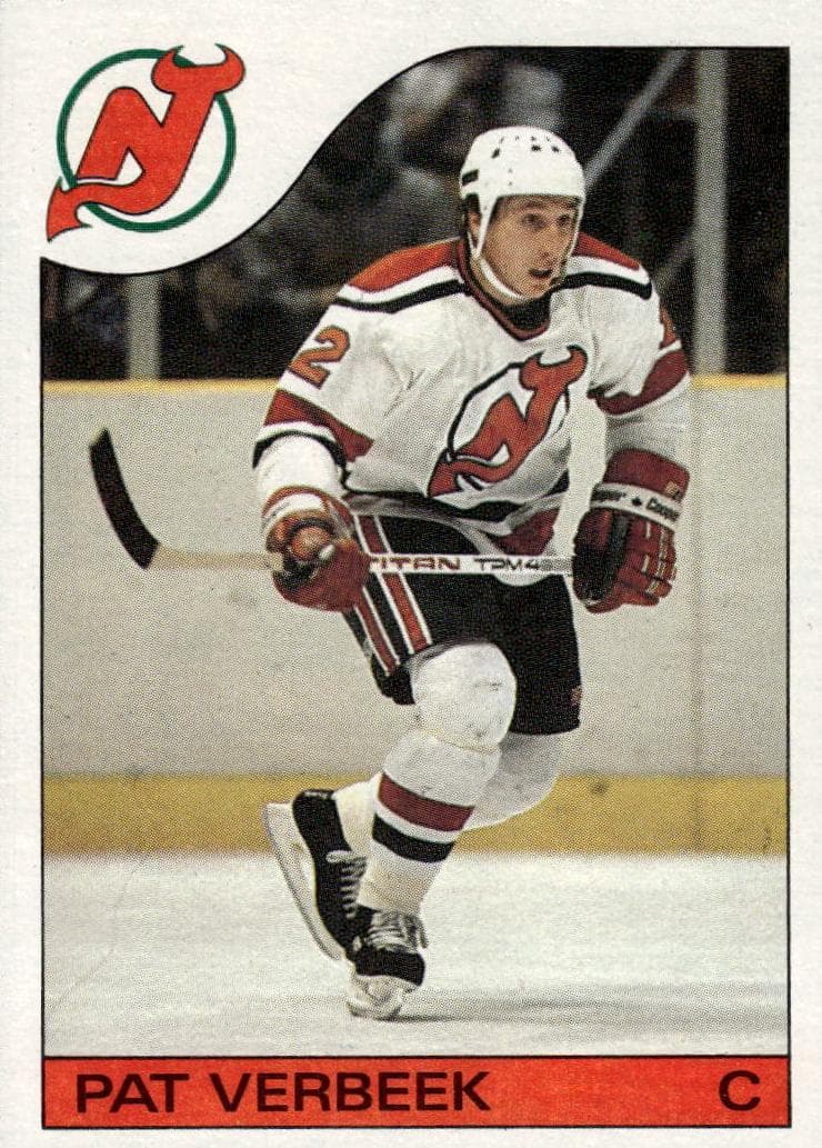 Pat Verbeek 1985 topps Topps