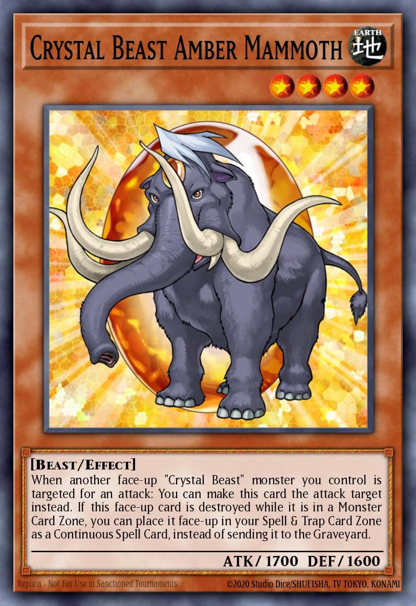 Crystal Beast Amber Mammoth #DP07-EN005
