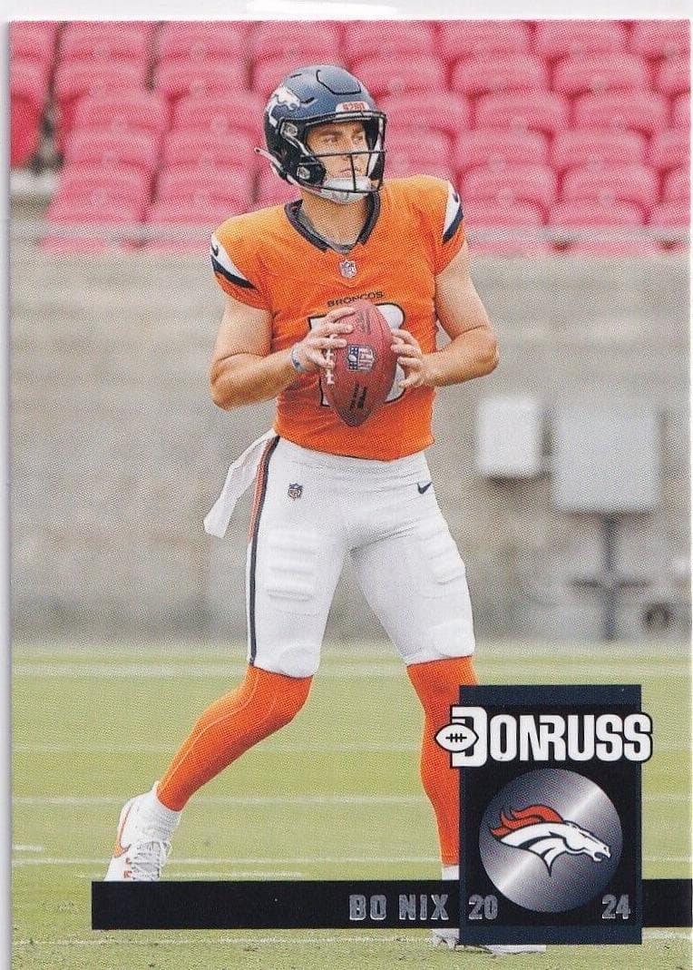 Bo Nix 2024 panini Donruss Retro 1994 example 1