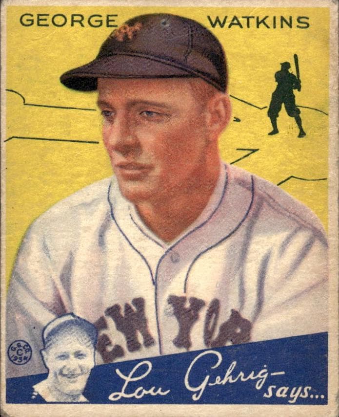 George Watkins 1934 unknown Goudey