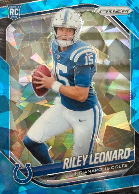 Riley Leonard 2025 panini Prizm Black & White Checker