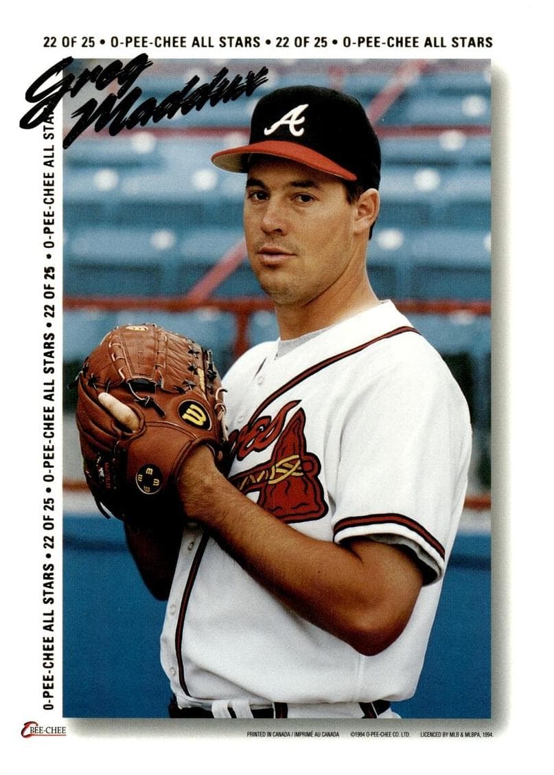 Greg Maddux 1994 topps O-Pee-Chee