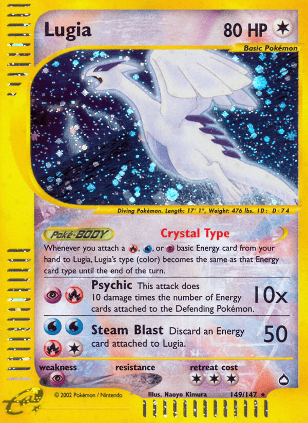 Lugia 2003 Pokemon Aquapolis