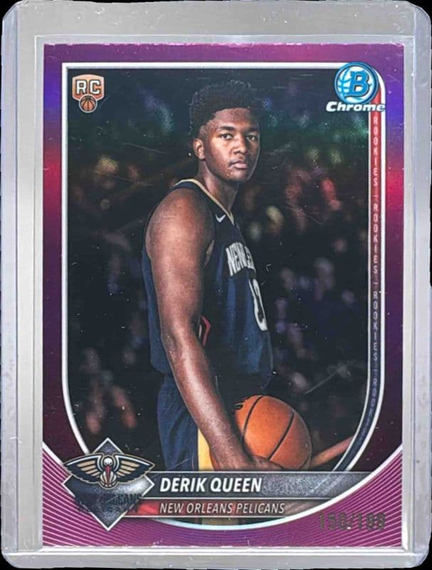 Derik Queen 2025 bowman Bowman Chrome - Fuchsia Refractor example 1