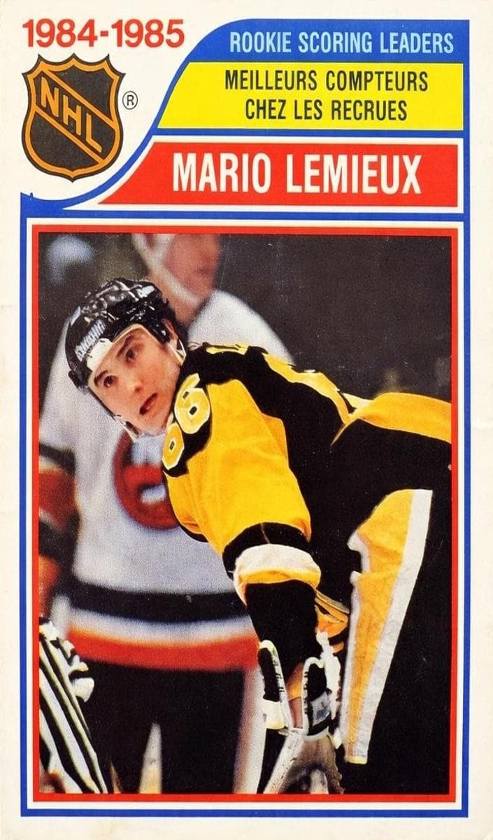 Mario Lemieux 1985 topps O-Pee-Chee
