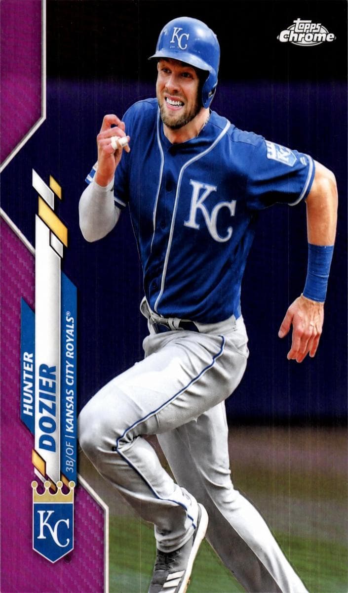 Hunter Dozier 2020 topps Topps Chrome