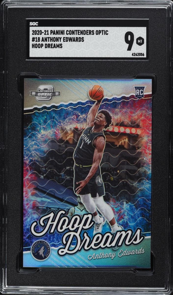 Anthony Edwards 2020 panini Panini Contenders Optic
