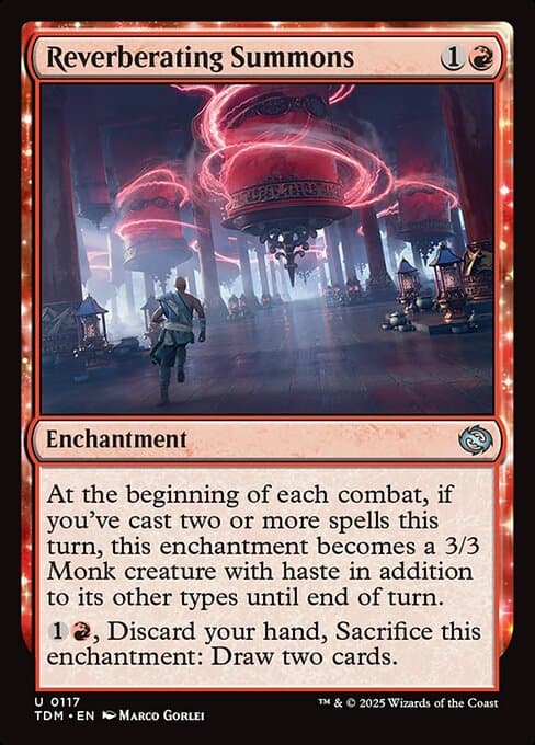 Reverberating Summons 2025 Magic: The Gathering Tarkir: Dragonstorm