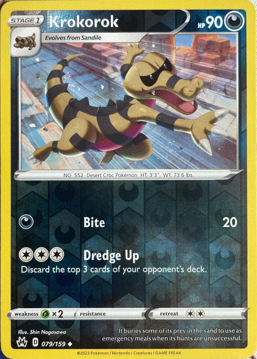 Krokorok trading card