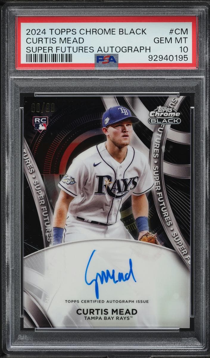 Curtis Mead 2024 topps Topps Chrome Black