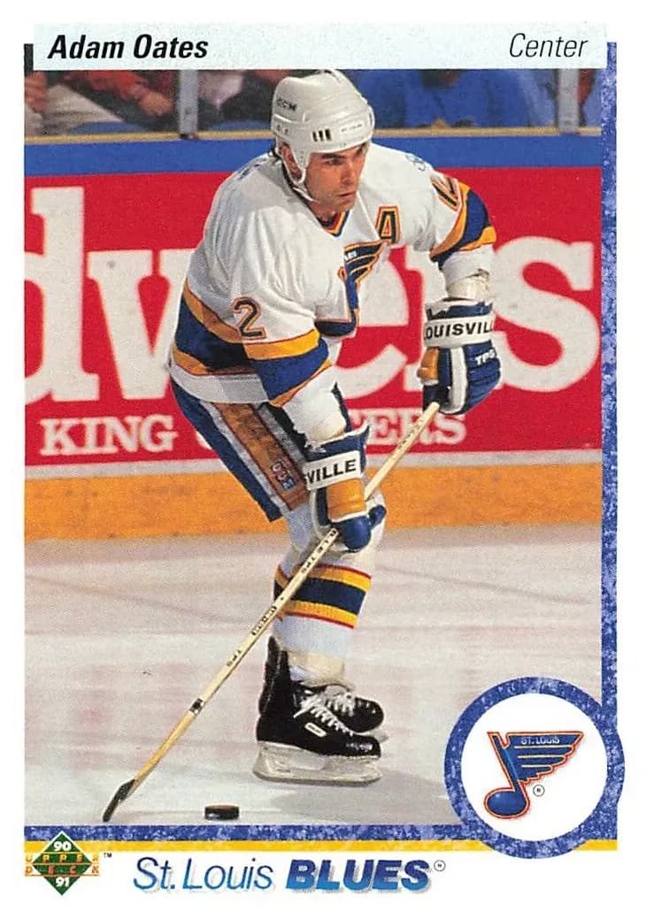 Adam Oates 1990 upper-deck Upper Deck