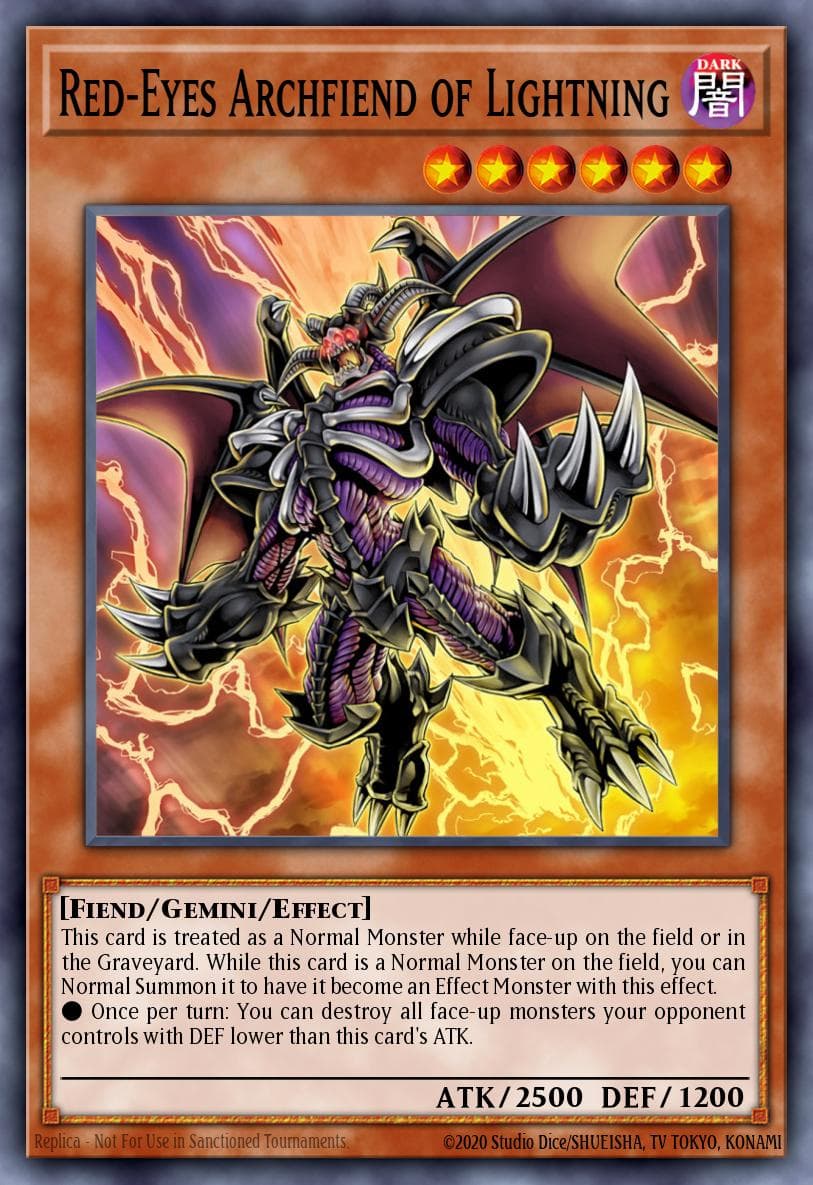 Red-Eyes Archfiend of Lightning #LDK2-ENJ03