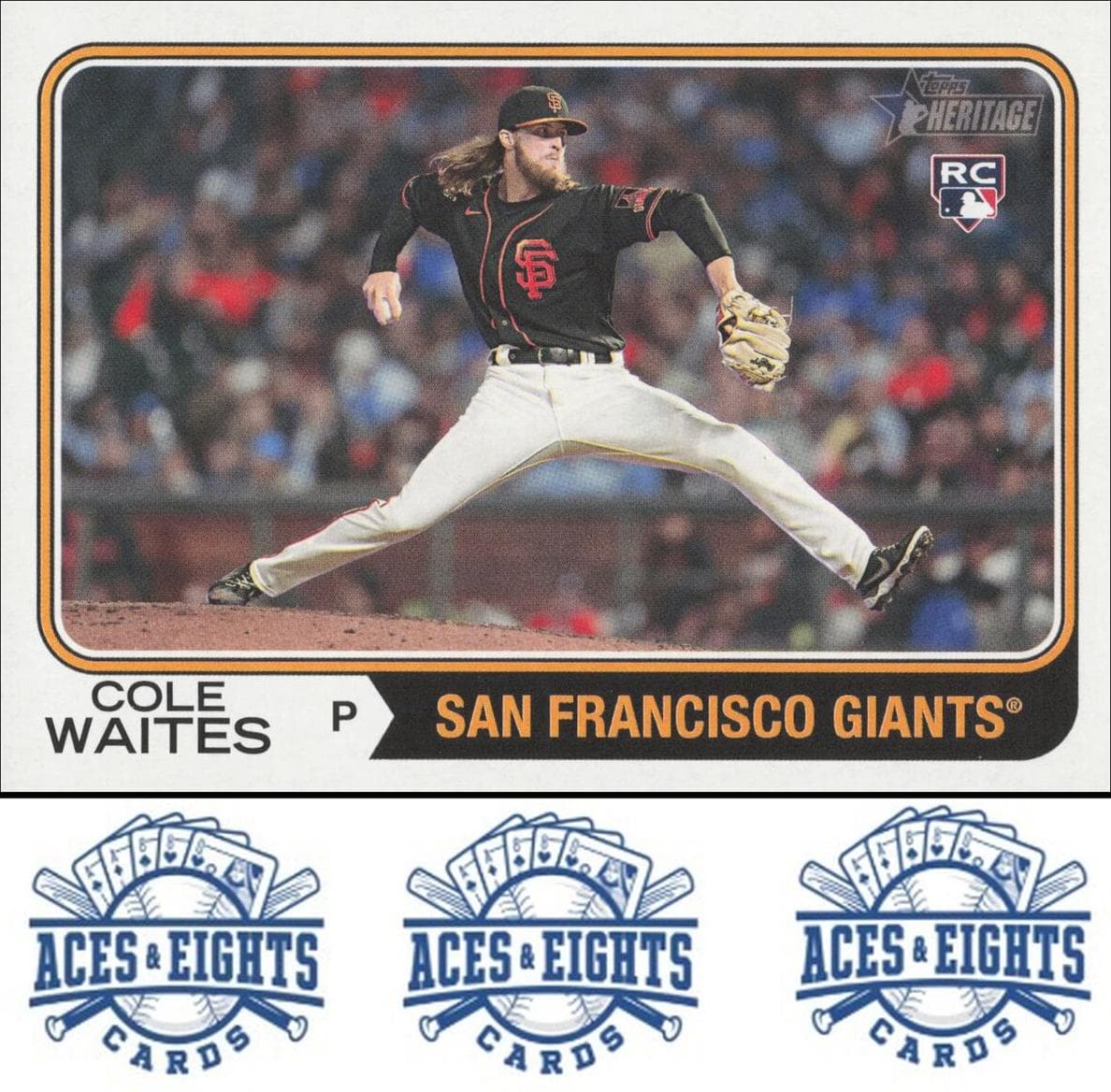 Cole Waites 2023 topps Topps Heritage