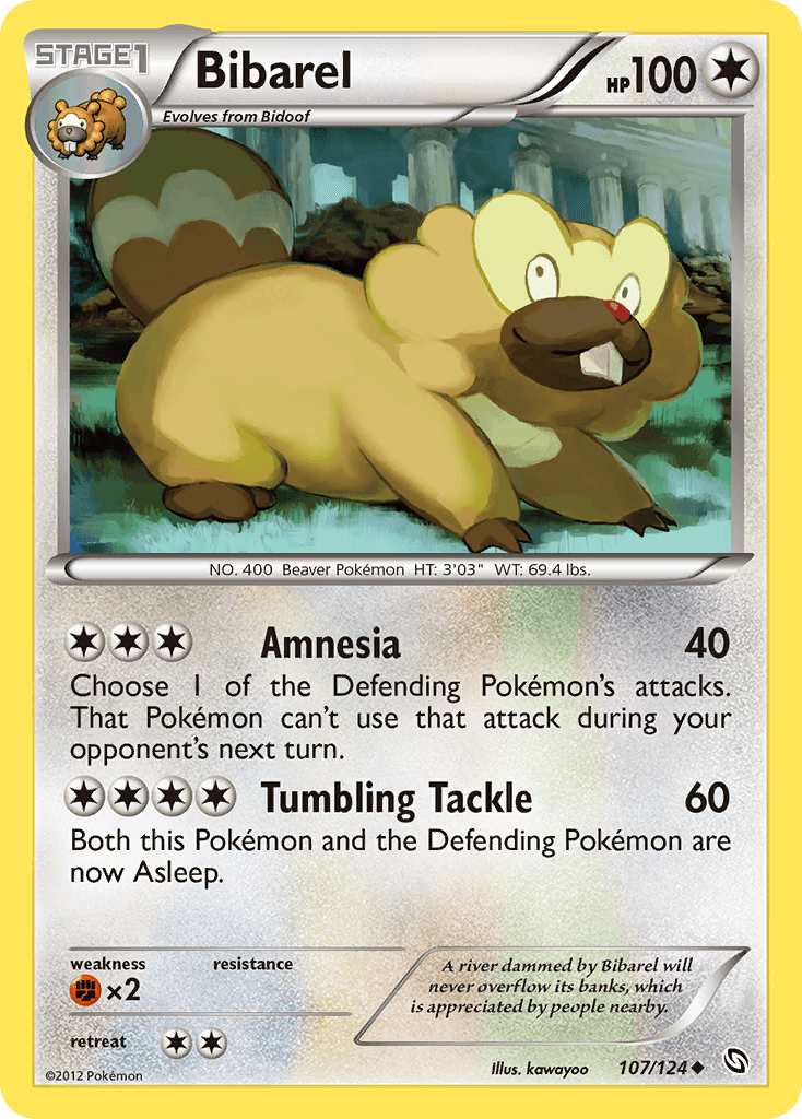 Bibarel 2012 Pokemon Dragons Exalted