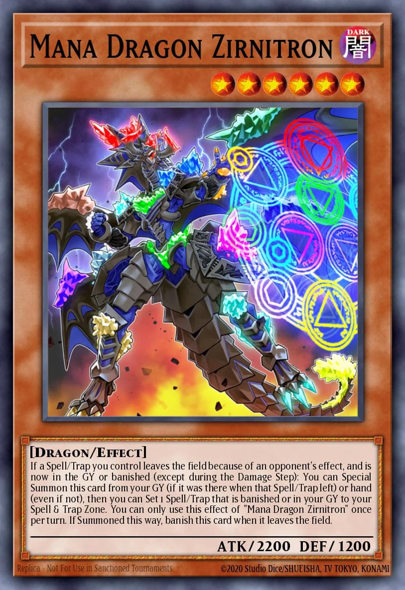 Mana Dragon Zirnitron 2018 Yu-Gi-Oh! Cybernetic Horizon