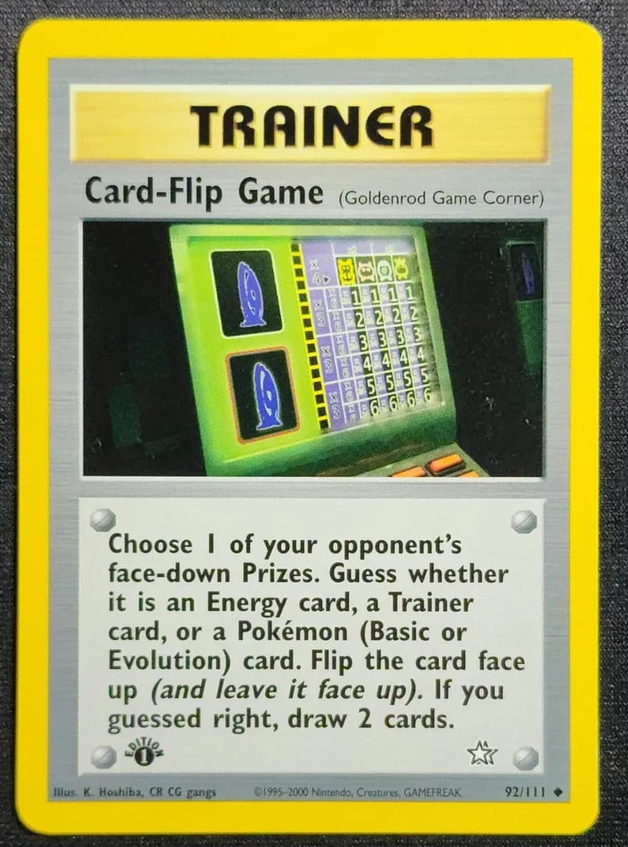 Card-Flip Game trading card
