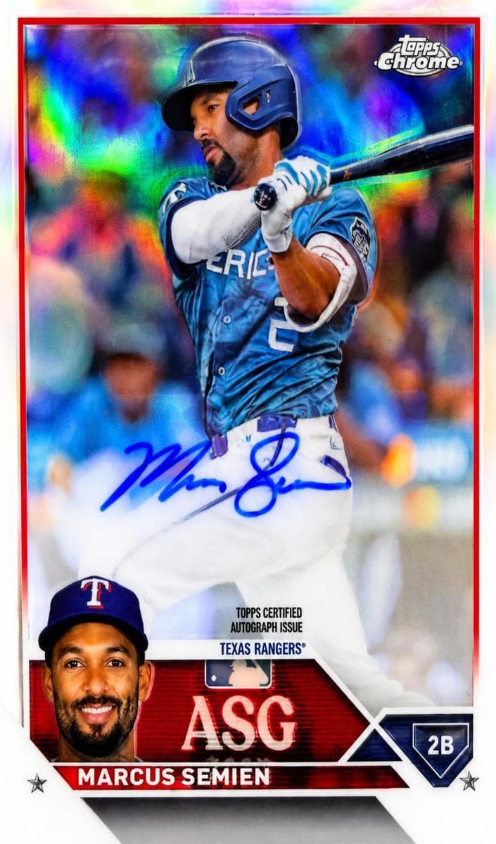 Marcus Semien 2023 topps Topps Chrome Update