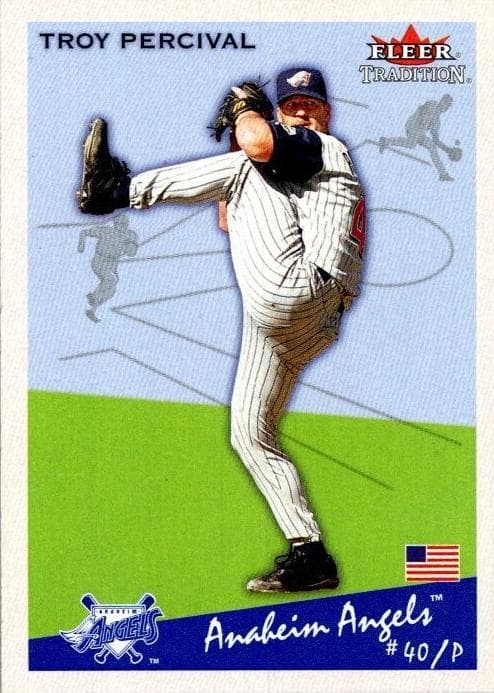 Troy Percival 2002 fleer Tradition