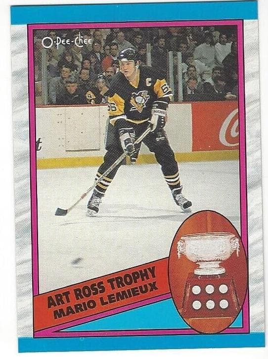 Mario Lemieux 1989 topps O-Pee-Chee