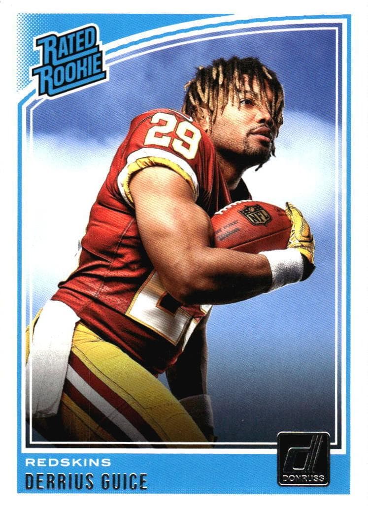 Derrius Guice trading card