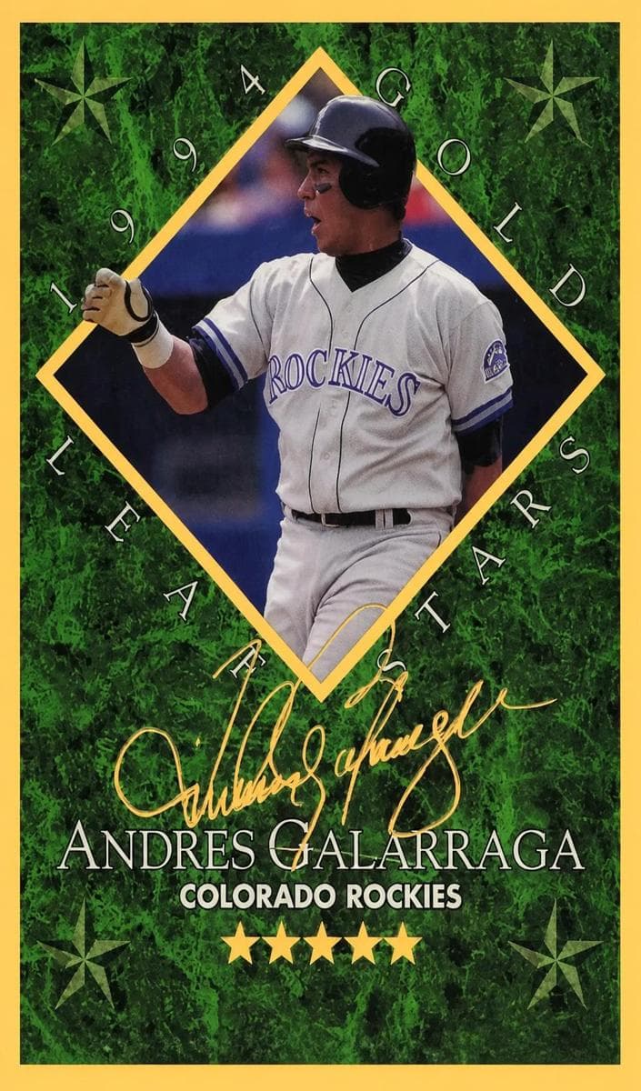 Andres Galarraga 1994 leaf Leaf