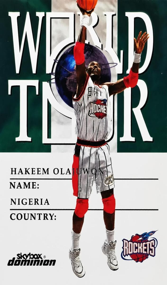 Hakeem Olajuwon 1999 skybox Dominion