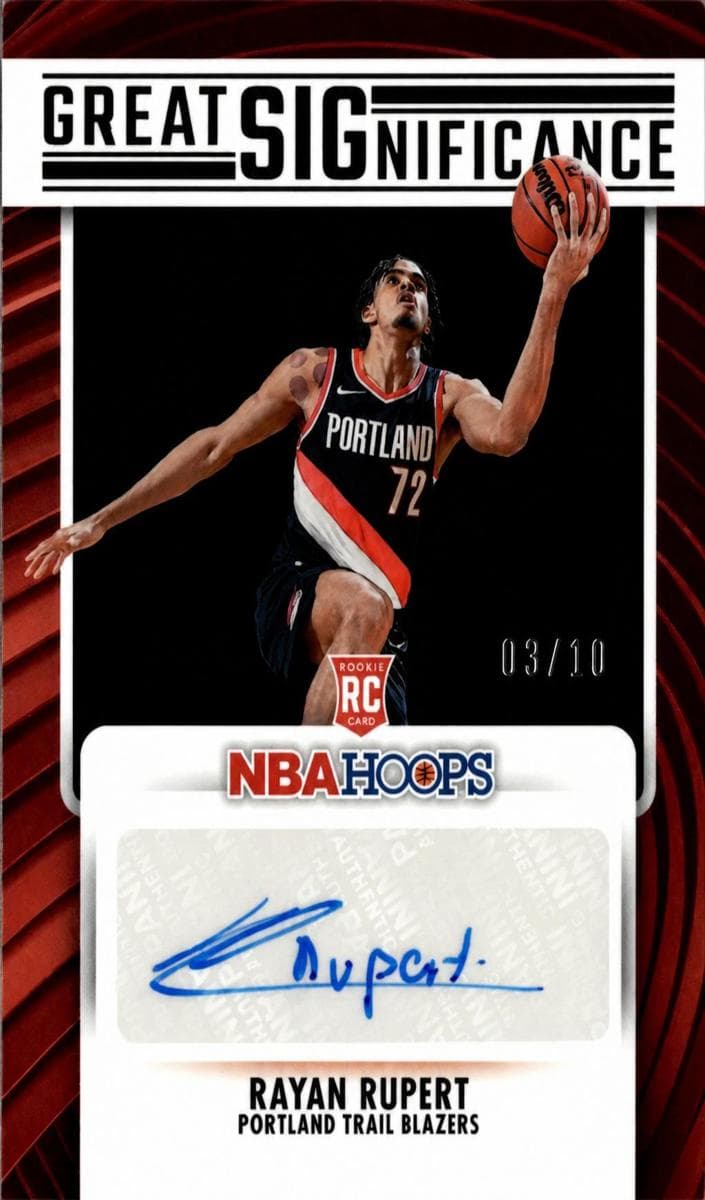 Rayan Rupert 2023 panini Hoops