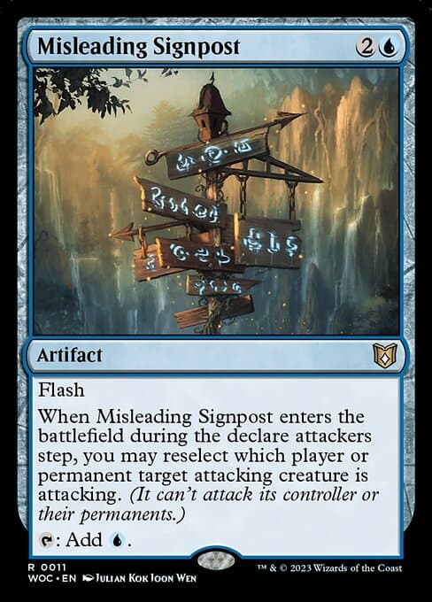 Misleading Signpost 2023 Magic: The Gathering Wilds of Eldraine Commander