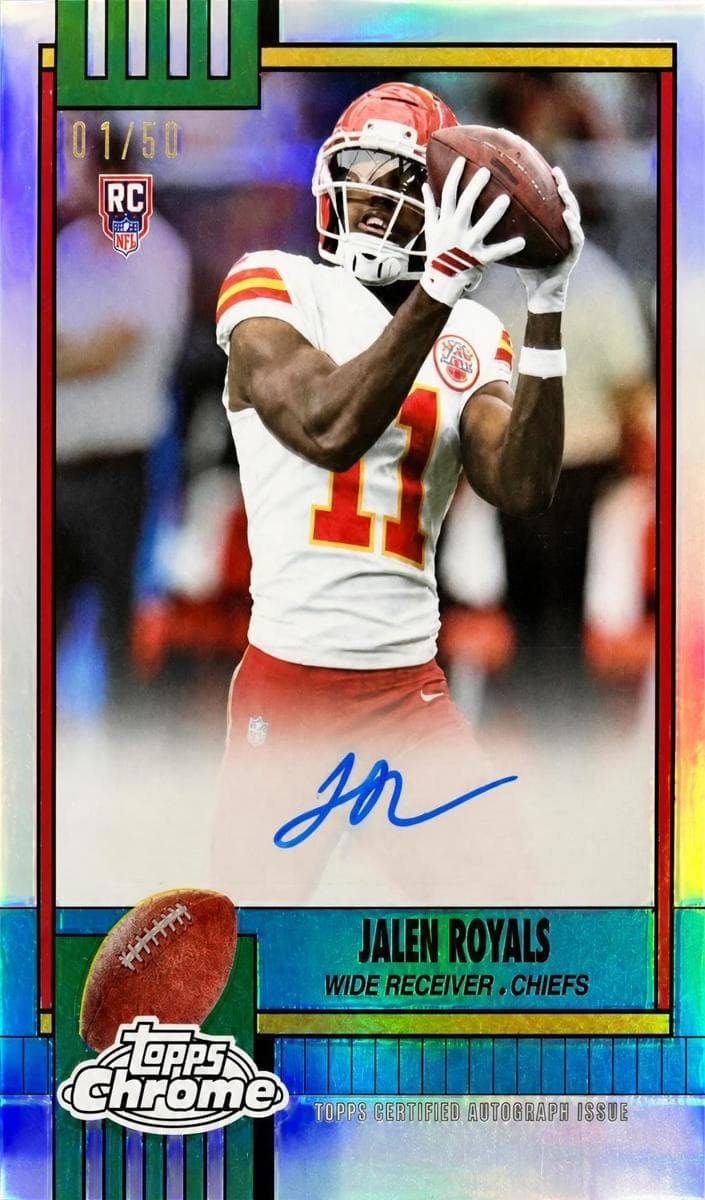 Jalen Royals 2025 topps Topps Chrome