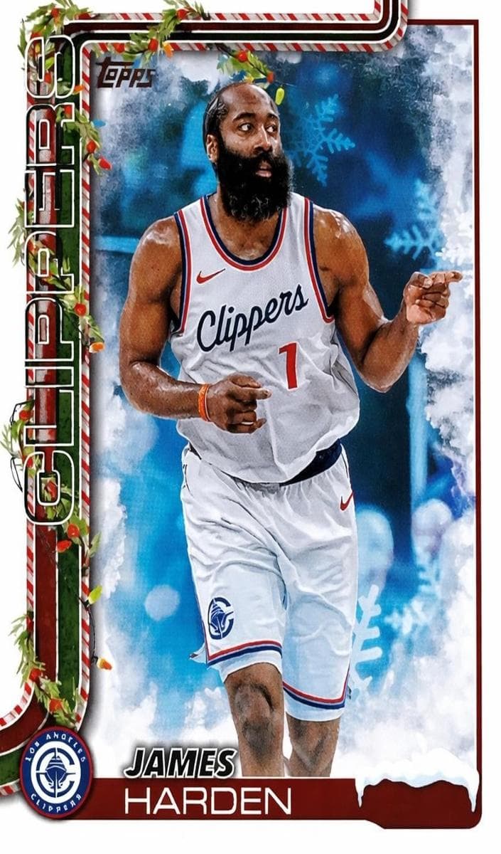 James Harden 2025 topps Topps Holiday