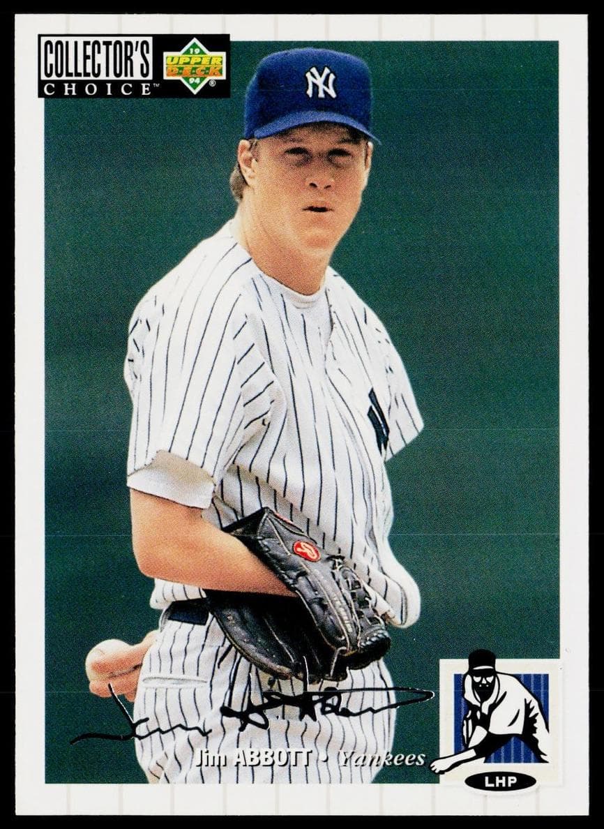 Jim Abbott 1994 unknown Collector's Choice