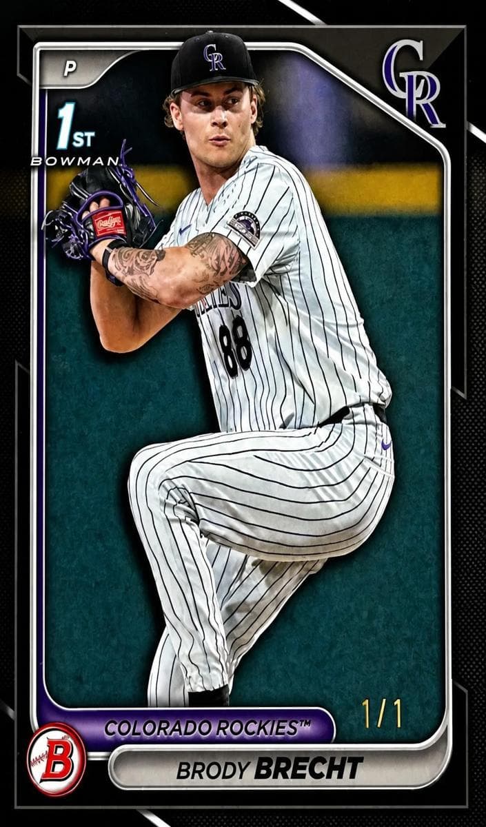 Brody Brecht 2024 bowman Bowman Draft