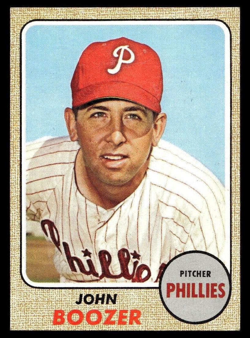 John Boozer 1968 topps Topps