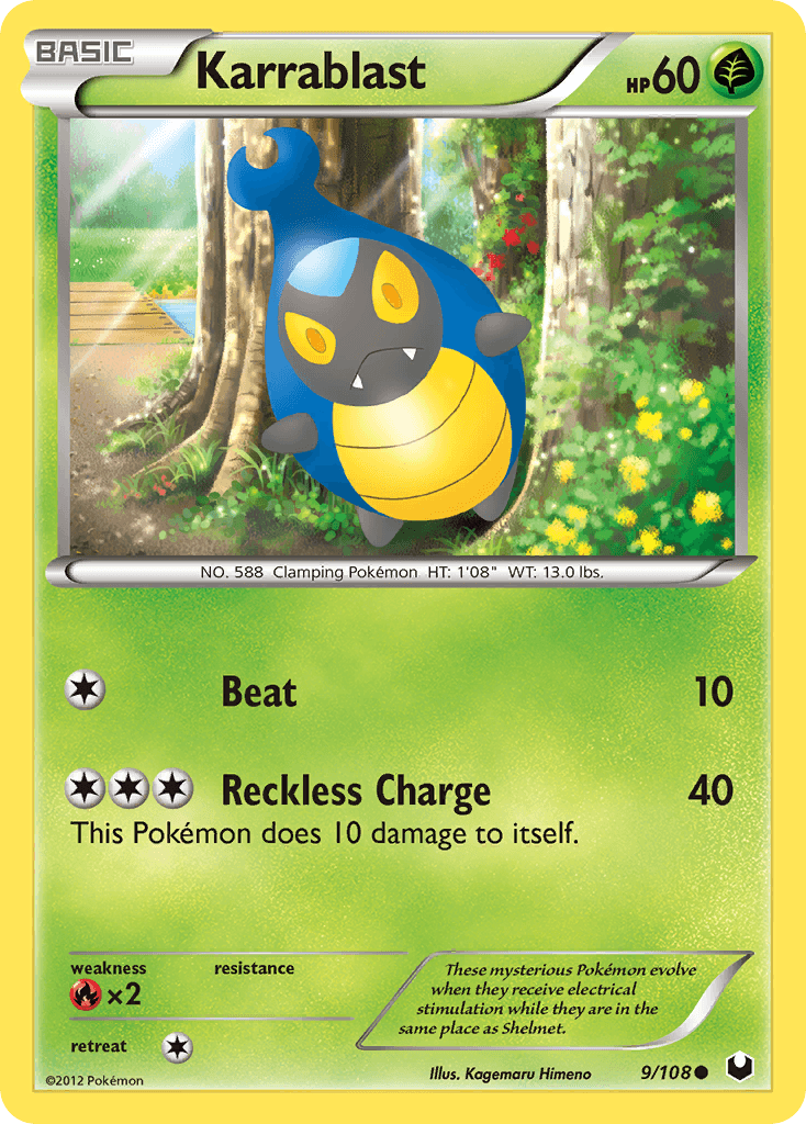 Karrablast 2012 Pokemon Dark Explorers